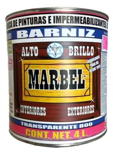 Barniz Brillante Económico 4 Litros 17 Colores