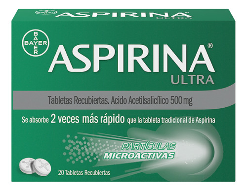 Aspirina Ultra 500mg Tab 20 Co