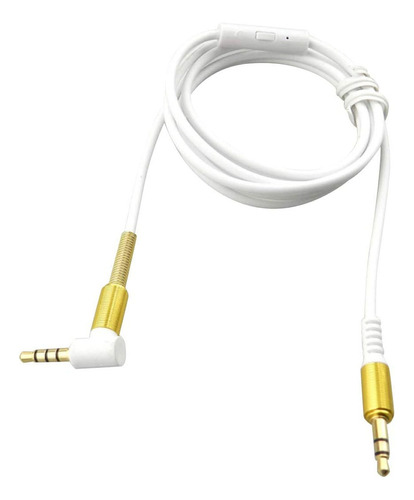 Cable De Audio Auxiliar Auricular Con Micrófono Manos Libres