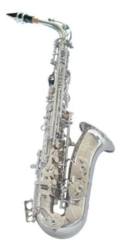 Saxo Alto Mi B Niquel + Estuche Lincoln Winds Jyas1102n