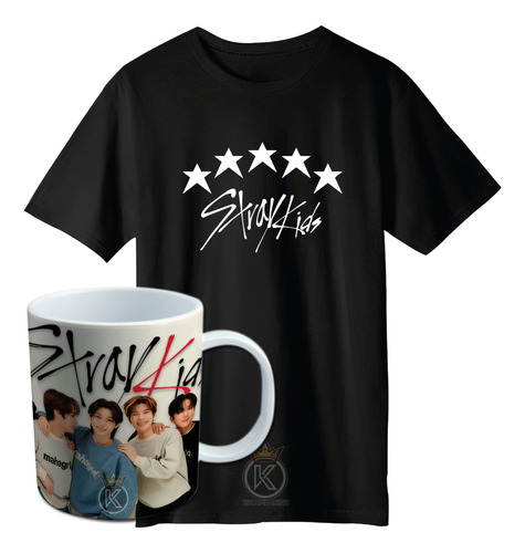 Polera Stray Kids + Tazon - Banda - Musica - Estampaking