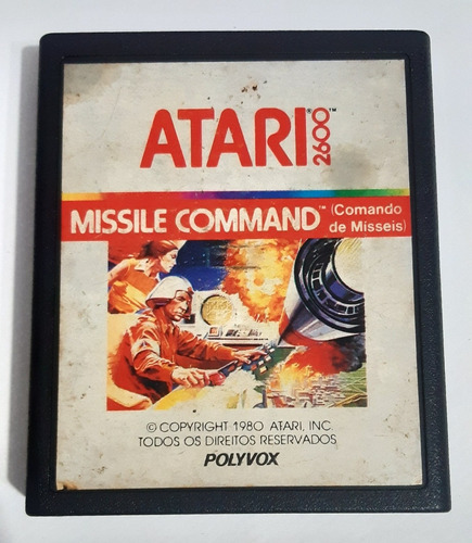 Cartucho Atari 2600 Polyvox Jogo Missile Command Anos 80 Pç2