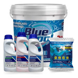 Kit Limpeza Piscina Blue Pool Economic 3 Em 1 + Auxiliares