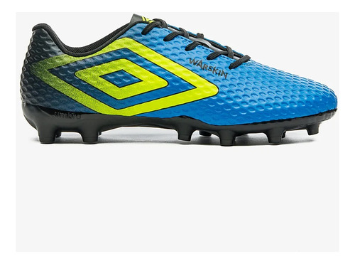 Chuteira Umbro Warskin Campo 1211729 Azul Verde Masculino