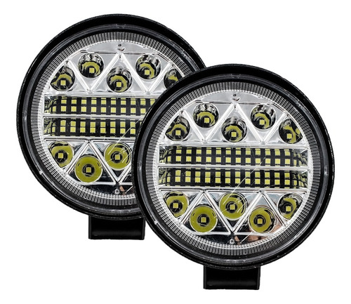 Neblinero Led 10-30v Foco Auto Camión 4x4 Redondo Blanco Par