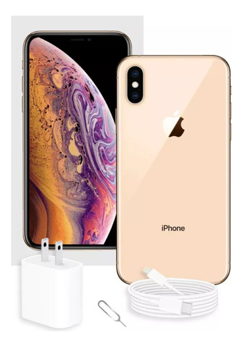  iPhone XS 64 Gb Dorado Con Caja Original Accesorios Manual