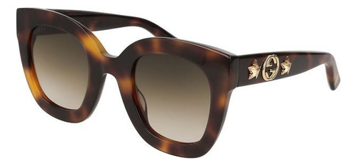 Gucci Gg0208s 003 Square Oversized Carey Cafe