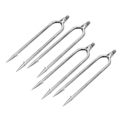 Arpón De Pesca De Acero Inoxidable Con 2 Puntas, 4 Unidades