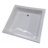 Receptaculo Plato De Ducha Baño 80x80 Premiun Fibra Blanco 