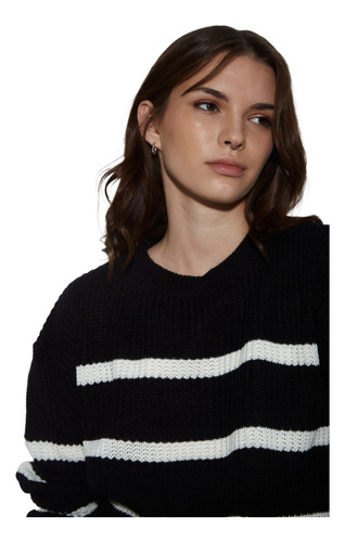 Sweater  Importado Mujer Con Rayas