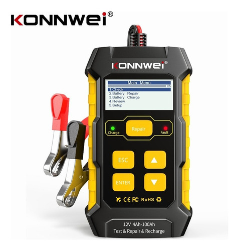 Carregador De Bateria Conway Kw510, Testador, Manutenção