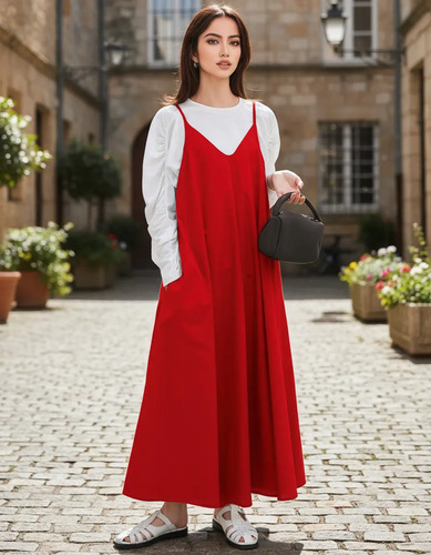 Vestido Japones Holgado Mujer Moda Casual