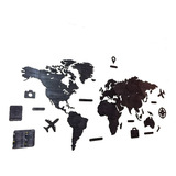 Mapa De Madera Luxury Black