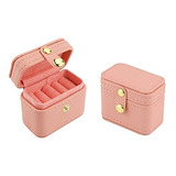 Joyeros - Leefone Caja De Anillos Pequeña Joyero De Viaje Or