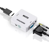 Mini Conversor Adaptador Vga Para Hdmi Com Saída P2 Áudio