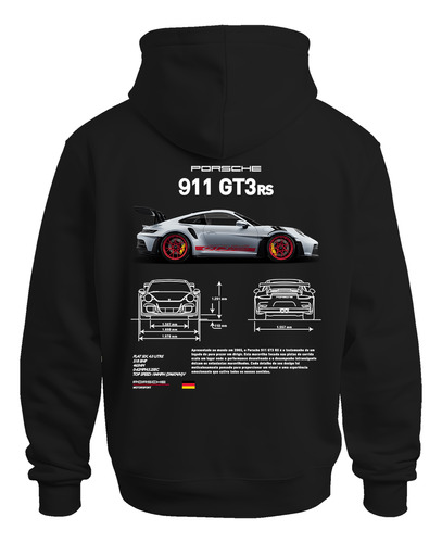 Moletom Blusa Porsche 911 Gt3rs Moda Premium 