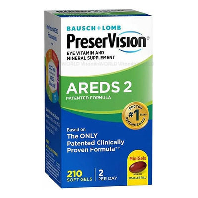 Vitaminas Para Los Ojos Preservision Areds 2 | 210 Capsulas Sin Sabor | Envío gratis