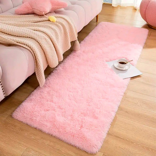 Alfombra Decorativa Suave De Peluche 160x50cm