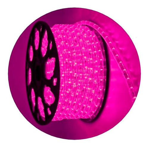 Manguera 10 Mtrs Tira De Led Rosa Exterior Navidad Dec