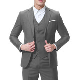 Alta Calidad Casual Slim Fit Traje De Hombre De Color Sólido