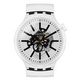 Reloj Swatch Blackinjelly So27e101 Color De La Correa Transparente Color Del Bisel Transparente
