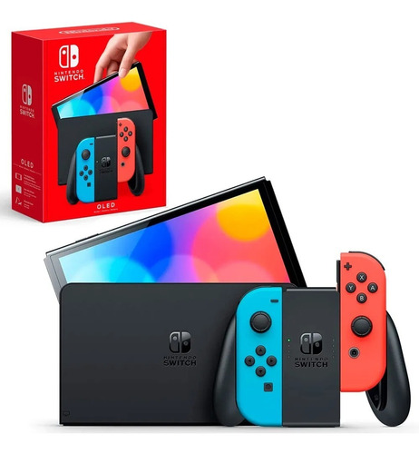 Nintendo Switch Oled 64gb Neon - Pronta Entrega Com Nota Fiscal E Garantia