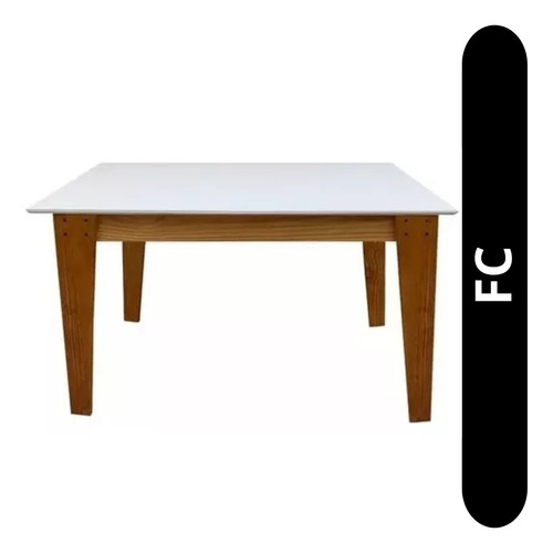 Mesa 1.60 Escandinava Nórdica, Tapa Mdf Laqueado