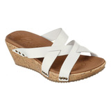 Sandalia Mujer Beverlee Blanco Skechers