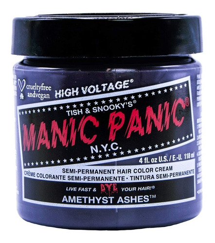 Amethyst Ashes Tinte Amatista Manic Panic 4oz Arctic Fox 