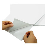 Hoja De Papel Adhesivo X 100 Uds Tamaño Carta Para Impresora