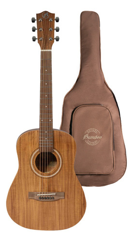 Guitarra Acustica Bamboo Travel Koa 34 Con Funda Acolchada