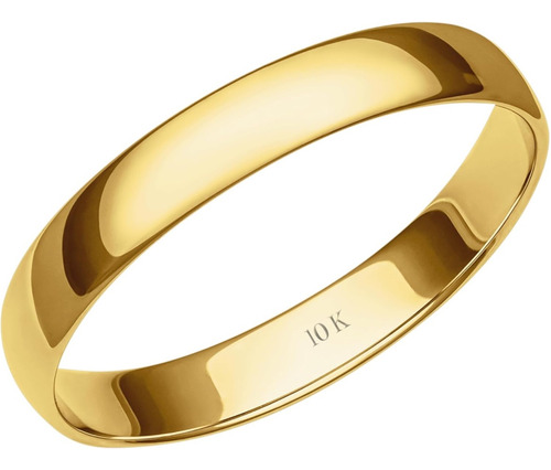 Argolla Matrimonio Oro 10k 2mm Anillo Hombre Mujer Para Par