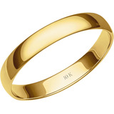 Argolla Matrimonio Oro 10k 3mm Anillo Hombre Mujer Para Par