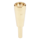 Boquilla De Trompeta De Oro / Plata Tamaño 5c Para Bach -