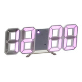 Reloj Despertador Brillante Digital 3d De Mesa Y Pared