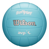Pelota De Voleibol De Playa Wilson Avp Soft Play, Color Azul Soft Touch