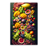 Cuadro Decorativo Comedor Restaurante Frutas No Canvas B