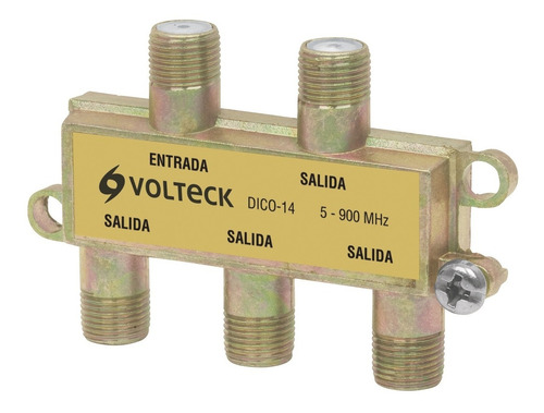 Divisor Coaxial 1 Entrada 4 Salidas Volteck 48477 | Dico-14