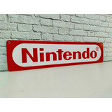 Cuadro Nintendo Letrero De Metal Estilo Antiguo
