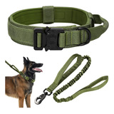 Collar Táctico Para Perro Con Correa Elástica Para Perro, Co