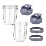 Nutribullet 2 Vasos 18oz Con Aros Y Tapas Deportivas