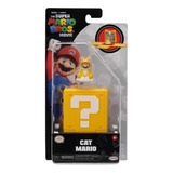 Super Mario Bros Película Cat Mario Mini Figura Articulada