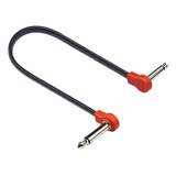 Cable De Guitarra Para Efectos De Pedalera, Cable 50cm Rojo