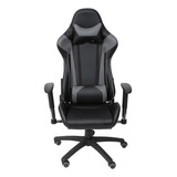 Cadeira Gamer F16 Or Design Com Base Rodízio Cinza Até 120kg