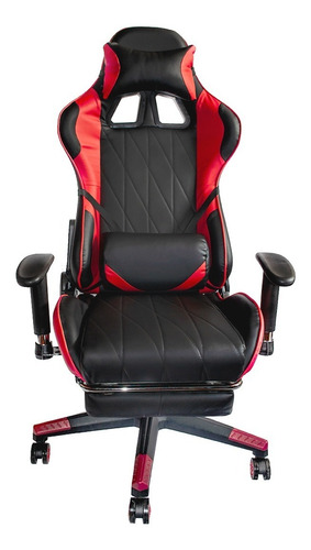 Silla Gamer Con Sistema De Almohada Doble Y Cojín 