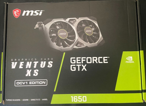 Placa De Vídeo Nvidia Msi Gtx 1650 Geforce Ventus Xs 4g Oc 