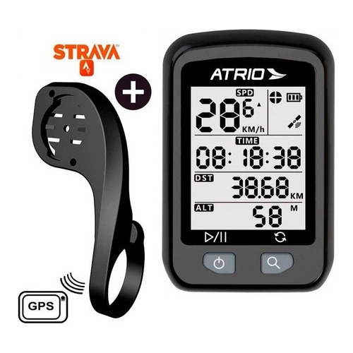 Gps Ciclocomputador Atrio Iron Bi091 Strava P/ Bike + Brinde