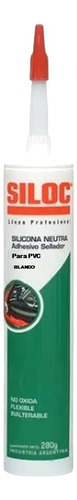 Sellador Adhesivo 90% Silicona Neutra Policarbonato Siloc 