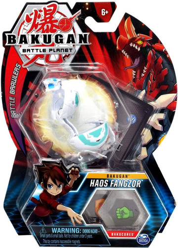 Bakugan Haos Fangzor Con 1 Tarjeta Y 2 Bakucores Original