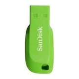 Memoria Usb Sandisk Cruzer Blade Z50, 16gb, Usb 2.0, Verde